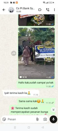 Testimonial Papan Bunga kediri